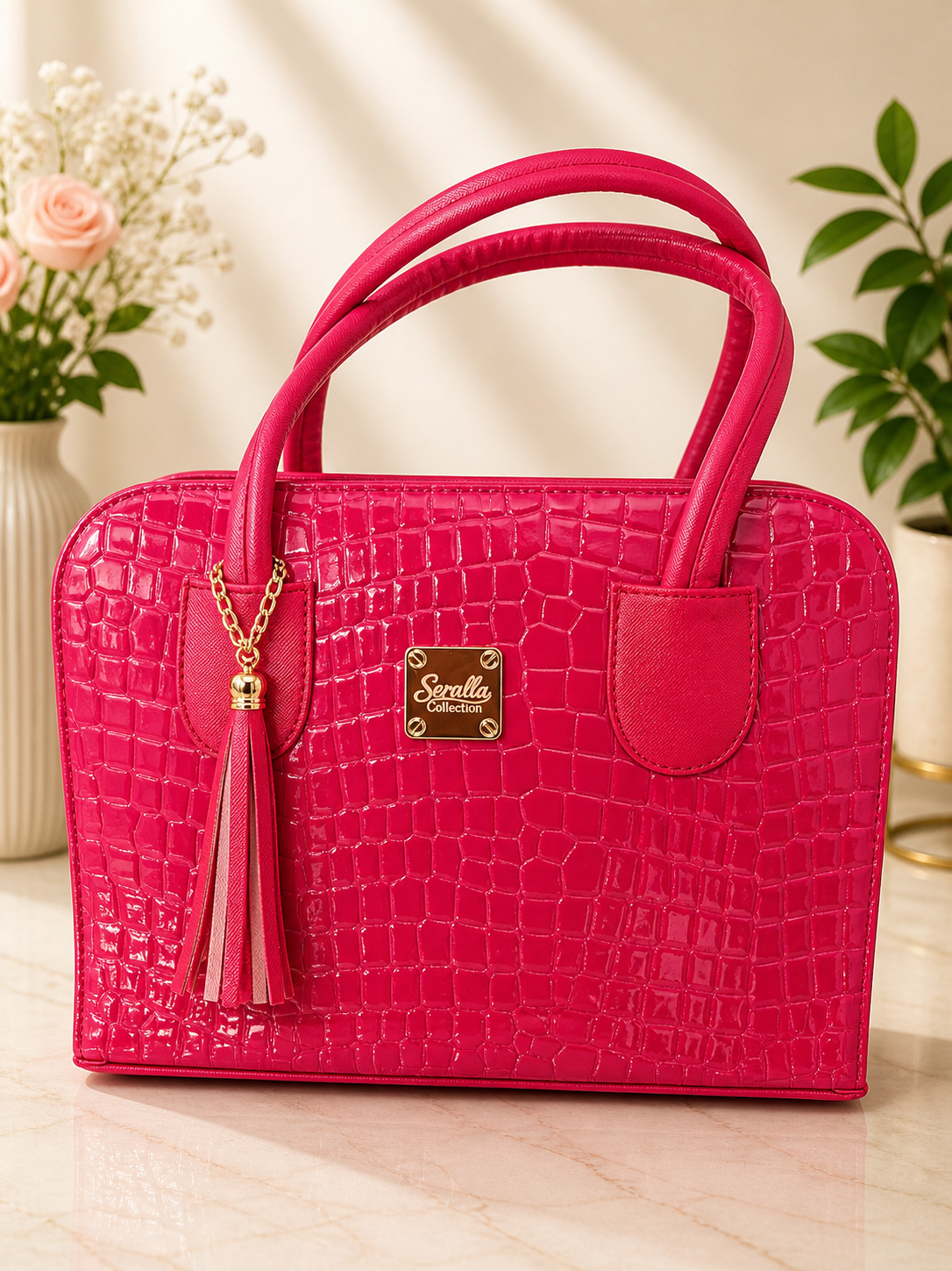 Bolso Fucsia Texturizado Seralla – Edición Impacto