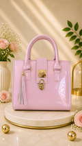 Bolso Rosa Charol Seralla – Edición Bloom