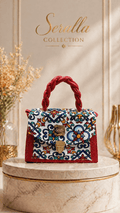 Bolso Azulejo Rojo Seralla – Edición Mediterránea - SERALLA COLLECTION