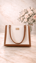 Bolso Blanco y Café - SERALLA COLLECTION