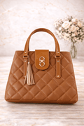 Bolso Café Acolchado para Dama - SERALLA COLLECTION