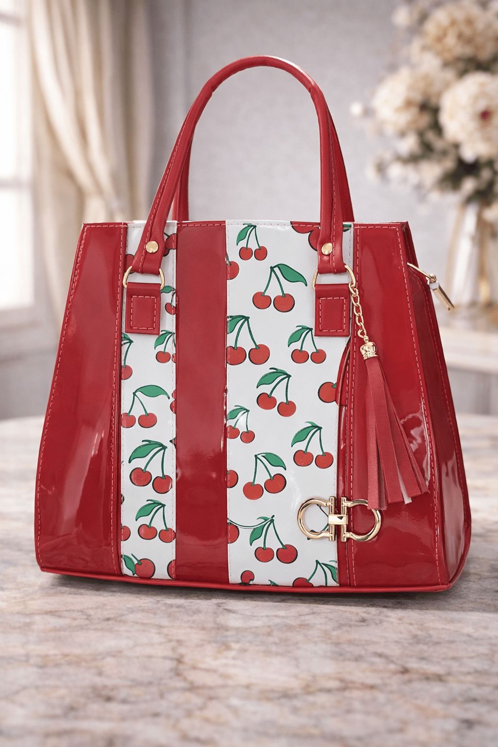 Bolso Cerezas Rojo - SERALLA COLLECTION