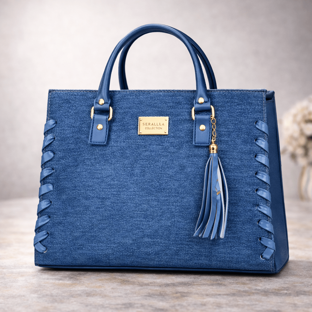 Bolso Denim Costuras - SERALLA COLLECTION