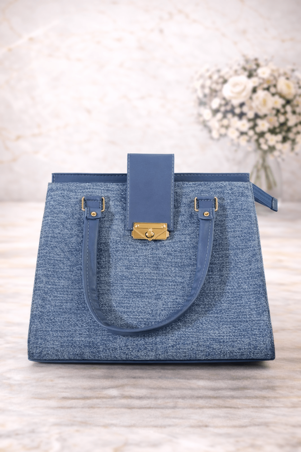 Bolso Denim Herrajes - SERALLA COLLECTION