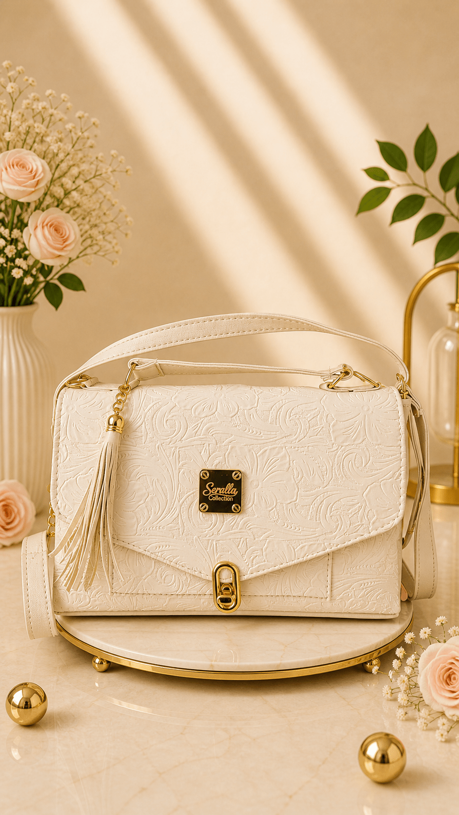 Bolso Elegante Blanco Seralla – Edición Encanto - SERALLA COLLECTION