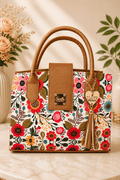 Bolso Floral Café Seralla – Edición Raíces Viva - SERALLA COLLECTION