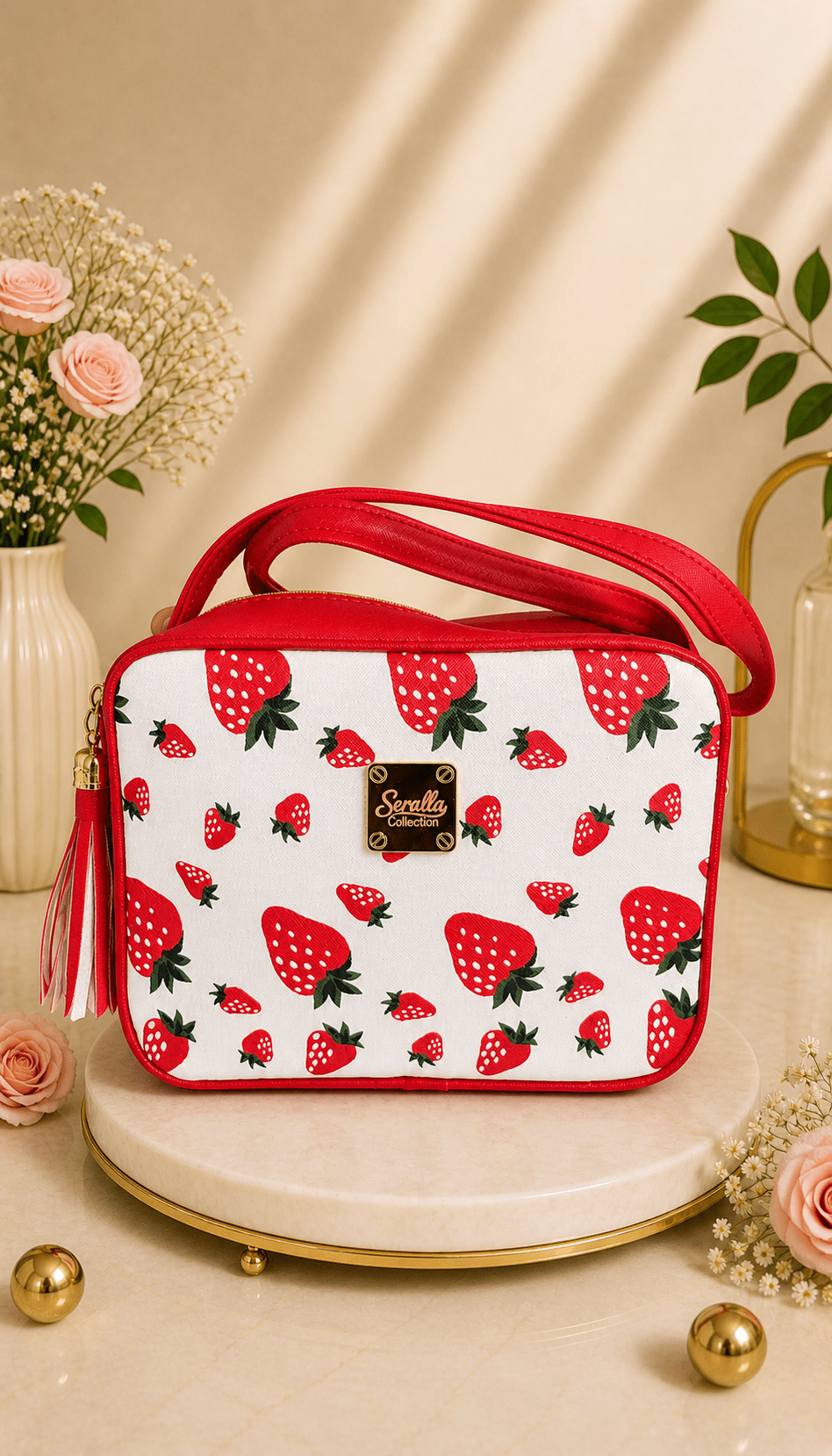 Bolso Fresas Seralla – Edición Dulce - SERALLA COLLECTION