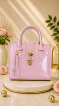 Bolso Rosa Charol Seralla – Edición Bloom - SERALLA COLLECTION