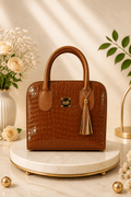 Bolso Texturizado Café Seralla – Edición Prestige - SERALLA COLLECTION
