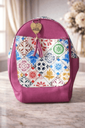 Mochila Rosa Artesanal - SERALLA COLLECTION