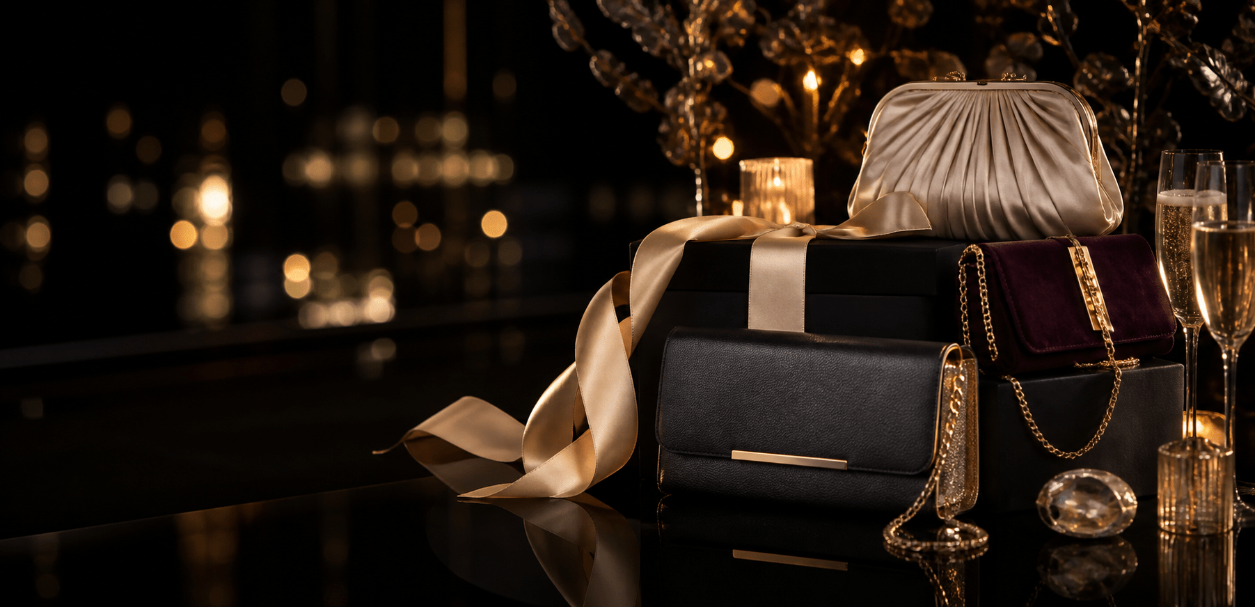 Ambientación elegante de Fin de Año para Seralla Collection